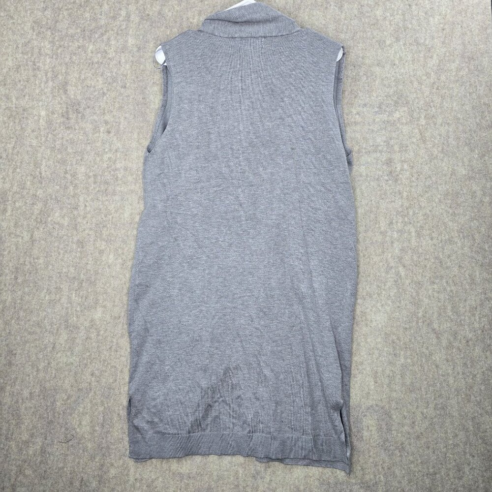 Survival Womens Sleeveless Open Cardigan Gray Size Large Casual Lightweight - Picture 2 of 7